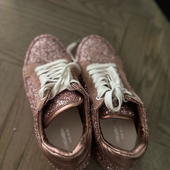 Zadig & Voltaire pink sparkle sneakers - Picture 1 of 3